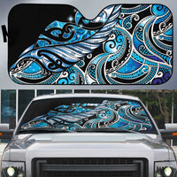 Maori Matariki - Manaia Auto Sun Shade Galaxy Blue Paua Shell LT7 Blue - Polynesian Pride