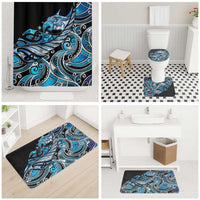 Maori Matariki - Manaia Bathroom Set Galaxy Blue Paua Shell LT7 - Polynesian Pride