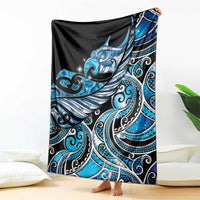 Maori Matariki - Manaia Blanket Galaxy Blue Paua Shell LT7 - Polynesian Pride