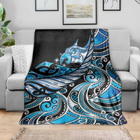 Maori Matariki - Manaia Blanket Galaxy Blue Paua Shell LT7 - Polynesian Pride