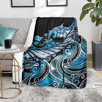 Maori Matariki - Manaia Blanket Galaxy Blue Paua Shell LT7 - Polynesian Pride