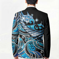 Maori Matariki - Manaia Blazer Galaxy Blue Paua Shell LT7 - Polynesian Pride