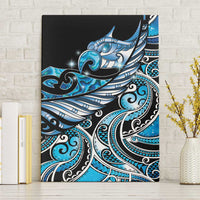 Maori Matariki - Manaia Canvas Wall Art Galaxy Blue Paua Shell LT7 Without Frame Blue - Polynesian Pride