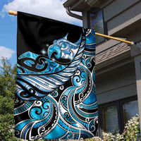 Maori Matariki - Manaia Garden Flag Galaxy Blue Paua Shell LT7 - Polynesian Pride