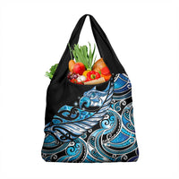 Maori Matariki - Manaia Grocery Bag Galaxy Blue Paua Shell LT7 1-pack One Size Blue - Polynesian Pride