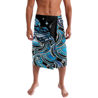 Maori Matariki - Manaia Lavalava Galaxy Blue Paua Shell LT7 Blue - Polynesian Pride