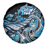 Maori Matariki - Manaia Spare Tire Cover Galaxy Blue Paua Shell LT7 - Polynesian Pride