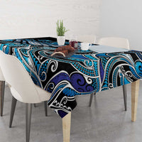 Maori Matariki - Manaia Tablecloth Galaxy Blue Paua Shell LT7 - Polynesian Pride