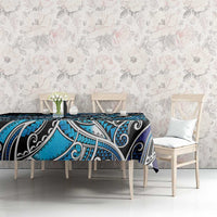 Maori Matariki - Manaia Tablecloth Galaxy Blue Paua Shell LT7 - Polynesian Pride