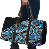 Maori Matariki - Manaia Travel Bag Galaxy Blue Paua Shell LT7 - Polynesian Pride