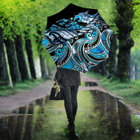 Maori Matariki - Manaia Umbrella Galaxy Blue Paua Shell LT7 - Polynesian Pride