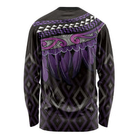 Aotearoa Maori Ngati Porou Iwi Long Sleeve Shirt Korowai Tukutuku Kaokao Motifs