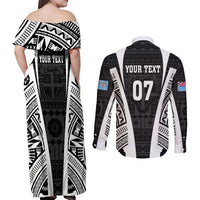 personalised-fiji-rugby-couples-matching-off-shoulder-maxi-dress-and-long-sleeve-button-shirts-2023-world-cup-history-makers-black-ver