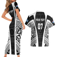 personalised-fiji-rugby-couples-matching-short-sleeve-bodycon-dress-and-hawaiian-shirt-2023-world-cup-history-makers-black-ver