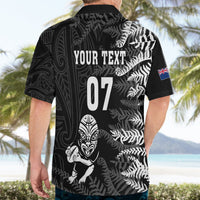 Personalised New Zealand Rugby Hawaiian Shirt Silver Fern Basic 2023 World Cup LT7 - Polynesian Pride