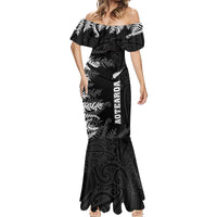 personalised-new-zealand-rugby-mermaid-dress-silver-fern-basic-2023-world-cup