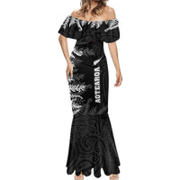 Personalised New Zealand Rugby Mermaid Dress Silver Fern Basic 2023 World Cup LT7 - Polynesian Pride