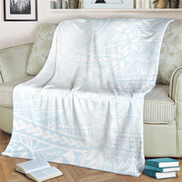 White Sunday Blanket Plumeria Tatau Mix Tapa LT7 - Polynesian Pride