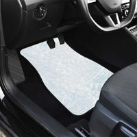 White Sunday Car Mats Plumeria Tatau Mix Tapa LT7 - Polynesian Pride
