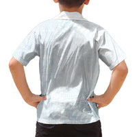 White Sunday Family Matching Tank Maxi Dress and Hawaiian Shirt Plumeria Tatau Mix Tapa