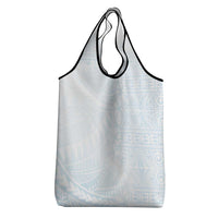White Sunday Grocery Bag Plumeria Tatau Mix Tapa LT7 - Polynesian Pride