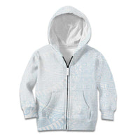 White Sunday Kid Hoodie Plumeria Tatau Mix Tapa