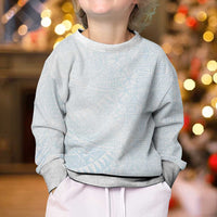 White Sunday Kid Ugly Christmas Sweater Plumeria Tatau Mix Tapa