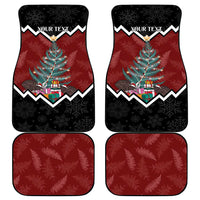 Personalised New Zealand Christmas Car Mats Xmas Fern and Kiwi Birds