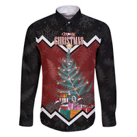 Personalised New Zealand Christmas Family Matching Puletasi and Hawaiian Shirt Xmas Fern and Kiwi Birds