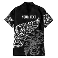 Aotearoa Personalized Lawn Bowls Maori Family Matching Mermaid Dress and Hawaiian Shirt New Zealand Black Tribal Silver Fern - Polynesian Pride