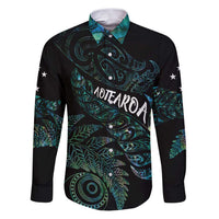 Aotearoa Personalized Lawn Bowls Maori Family Matching Puletasi and Hawaiian Shirt New Zealand Paua Shell Tribal Silver Fern - Polynesian Pride
