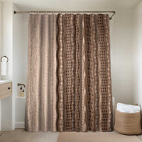 Vintage Beige Hawaiian Traditional Kapa Mix Flowers Lei Bathroom Set LT7 Shower Curtain Only Beige - Polynesian Pride