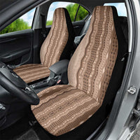 Vintage Beige Hawaiian Traditional Kapa Mix Flowers Lei Car Seat Cover LT7 - Polynesian Pride