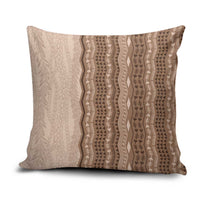 Vintage Beige Hawaiian Traditional Kapa Mix Flowers Lei Pillow Cover LT7 Beige - Polynesian Pride