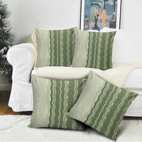 Vintage Sage Green Hawaiian Traditional Kapa Mix Flowers Lei Pillow Cover LT7 - Polynesian Pride