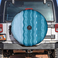 Vintage Cobalt Blue Hawaiian Traditional Kapa Mix Flowers Lei Spare Tire Cover LT7 Cobalt Blue - Polynesian Pride