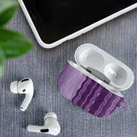 Vintage Violet Hawaiian Traditional Kapa Mix Flowers Lei AirPods Case LT7 - Polynesian Pride
