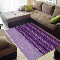 Vintage Violet Hawaiian Traditional Kapa Mix Flowers Lei Area Rug LT7 - Polynesian Pride
