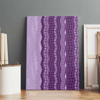 Vintage Violet Hawaiian Traditional Kapa Mix Flowers Lei Canvas Wall Art LT7 - Polynesian Pride