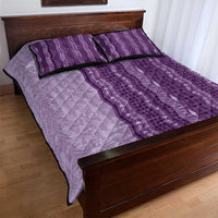 Vintage Violet Hawaiian Traditional Kapa Mix Flowers Lei Quilt Bed Set LT7 - Polynesian Pride
