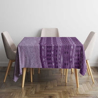 Vintage Violet Hawaiian Traditional Kapa Mix Flowers Lei Tablecloth LT7 - Polynesian Pride