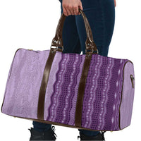 Vintage Violet Hawaiian Traditional Kapa Mix Flowers Lei Travel Bag LT7 - Polynesian Pride