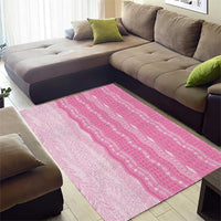 Vintage Pink Hawaiian Traditional Kapa Mix Flowers Lei Area Rug LT7 - Polynesian Pride