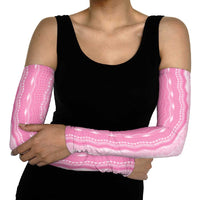 Vintage Pink Hawaiian Traditional Kapa Mix Flowers Lei Arm Sleeves LT7 - Polynesian Pride
