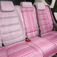 Vintage Pink Hawaiian Traditional Kapa Mix Flowers Lei Back Car Seat Cover LT7 - Polynesian Pride