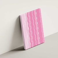 Vintage Pink Hawaiian Traditional Kapa Mix Flowers Lei Canvas Wall Art LT7 - Polynesian Pride