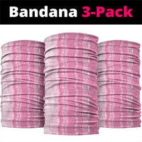 Vintage Pink Hawaiian Traditional Kapa Mix Flowers Lei Neck Gaiter LT7 package One Size: 25*50cm Pink - Polynesian Pride