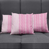 Vintage Pink Hawaiian Traditional Kapa Mix Flowers Lei Pillow Cover LT7 - Polynesian Pride