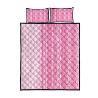 Vintage Pink Hawaiian Traditional Kapa Mix Flowers Lei Quilt Bed Set LT7 - Polynesian Pride