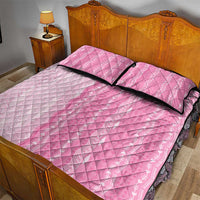 Vintage Pink Hawaiian Traditional Kapa Mix Flowers Lei Quilt Bed Set LT7 - Polynesian Pride